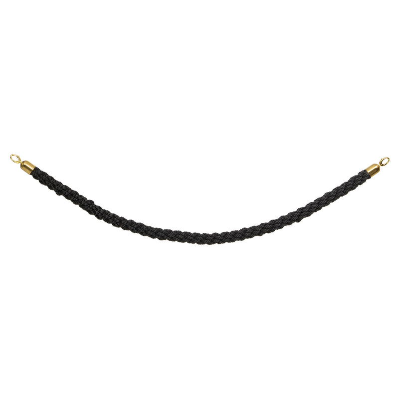 Load image into Gallery viewer, Securit Barriers Systems - Classic Ropes - Black 59,5x4x4cm - Pack of 5
