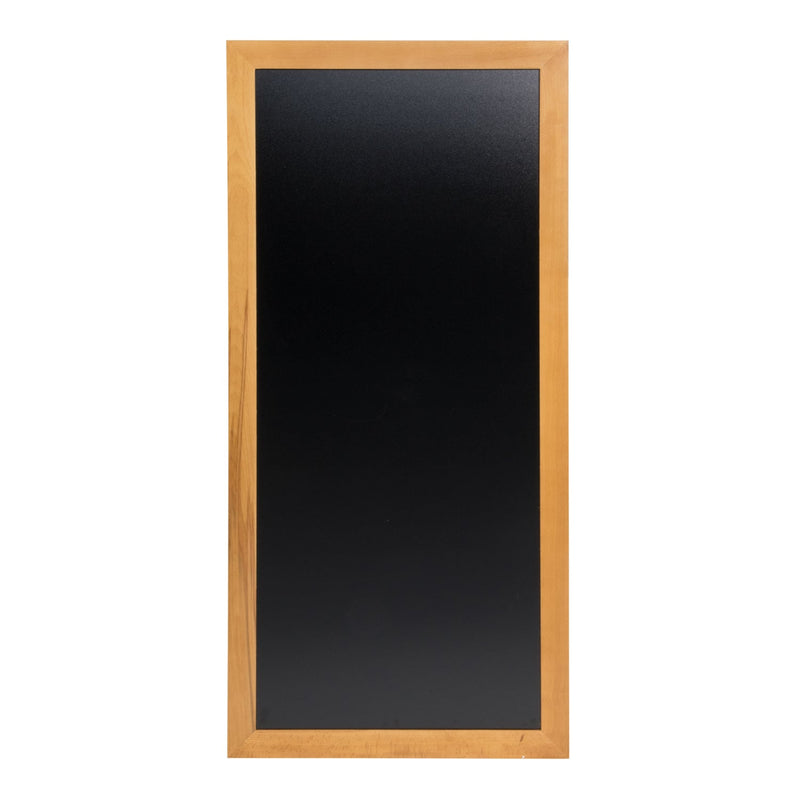 Load image into Gallery viewer, Securit Chalkboard Set - Long Rubberwood Wall Chalkboard in Teak 56x120 cm - Board + Waterproof Markers + Cleaner
