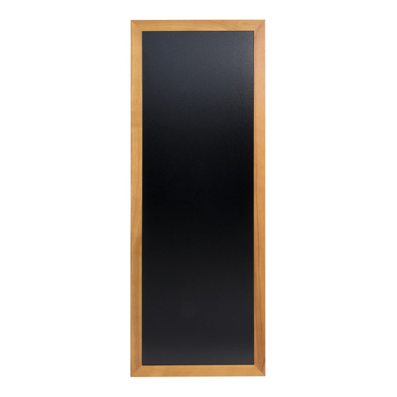 Load image into Gallery viewer, Securit Chalkboard Set - Long Rubberwood Wall Chalkboard in Teak 56x150 cm - Board + Waterproof Markers + Cleaner
