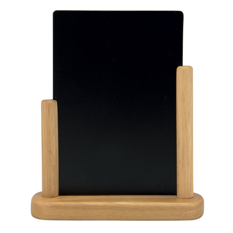 Load image into Gallery viewer, Securit Table Chalkboard Set - Elegant A5 Teak (Pack of 6) - Boards + 3 Extra Inserts + White Markers

