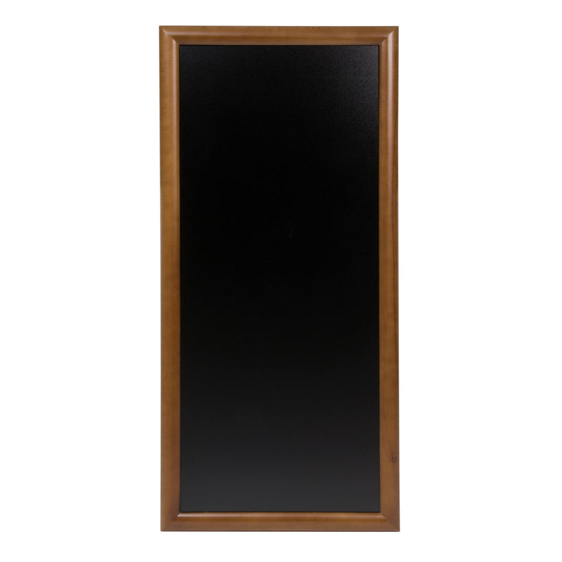 Load image into Gallery viewer, Securit Chalkboard Set - Long Rubberwood Wall Chalkboard in Dark Brown 56x120 cm - Board + Waterproof Markers + Cleaner
