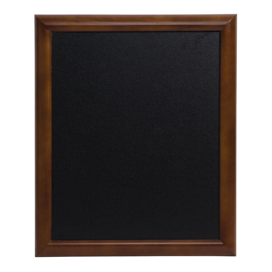 Securit wall chalkboard in dark brown, 76.3x56.5cm, with a smooth writing surface for notes and messages.