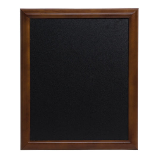 Securit Chalkboard Set - Universal Wall Chalkboard in Dark Brown 60x80 cm - Board + Waterproof Markers + Cleaner
