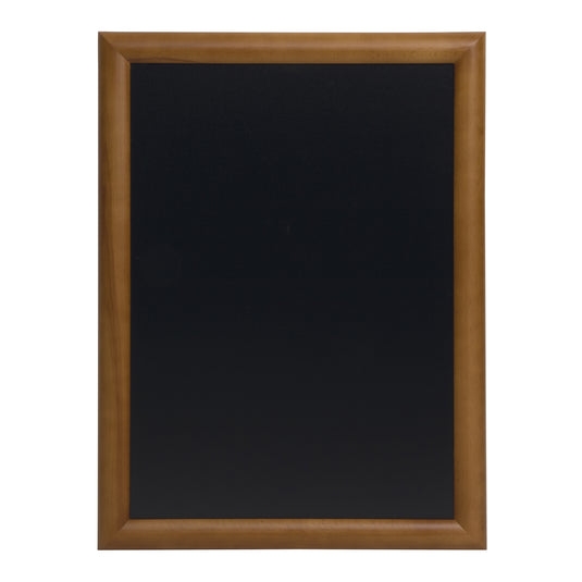 Securit wall chalkboard in dark brown with universal size 87x67x2.5cm, suitable for classroom or home use.
