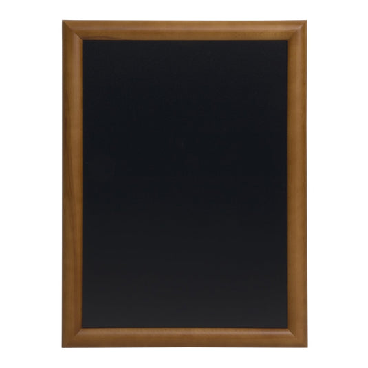 Securit Chalkboard Set - Universal Wall Chalkboard in Dark Brown 70x90 cm - Board + Waterproof Markers + Cleaner