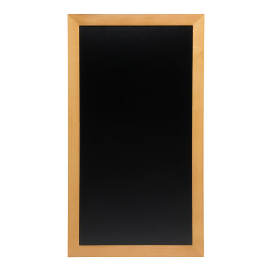 Long Securit wall chalkboard in teak with dimensions 100x56x2.5cm, suitable for writing or display on walls.