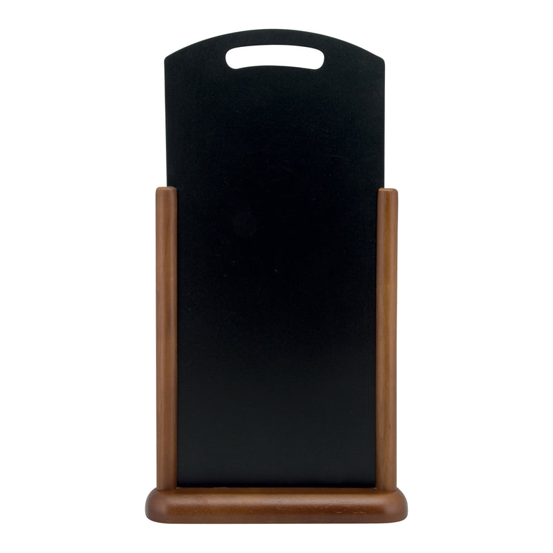Load image into Gallery viewer, Securit Table Chalkboards - Elegant Handle - Dark Brown 47x26x7cm - Pack of 5
