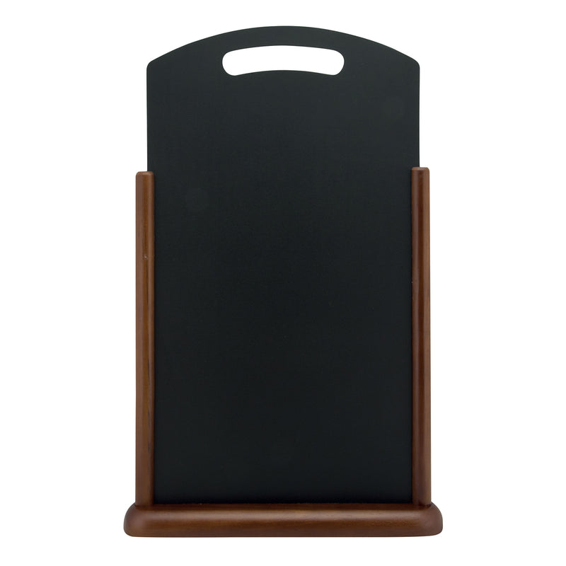 Load image into Gallery viewer, Securit Table Chalkboards - Elegant Handle - Dark Brown 54x35x7cm - Pack of 5

