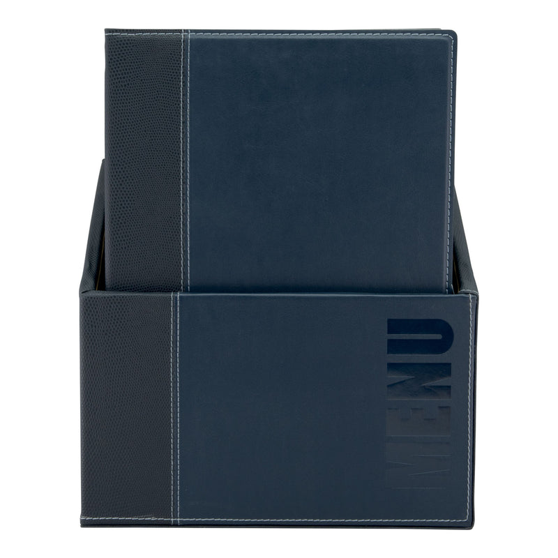 Load image into Gallery viewer, Securit Menu Holders - Boxes Trendy - Blue 35,2x27,9x19,7cm - Pack of 2
