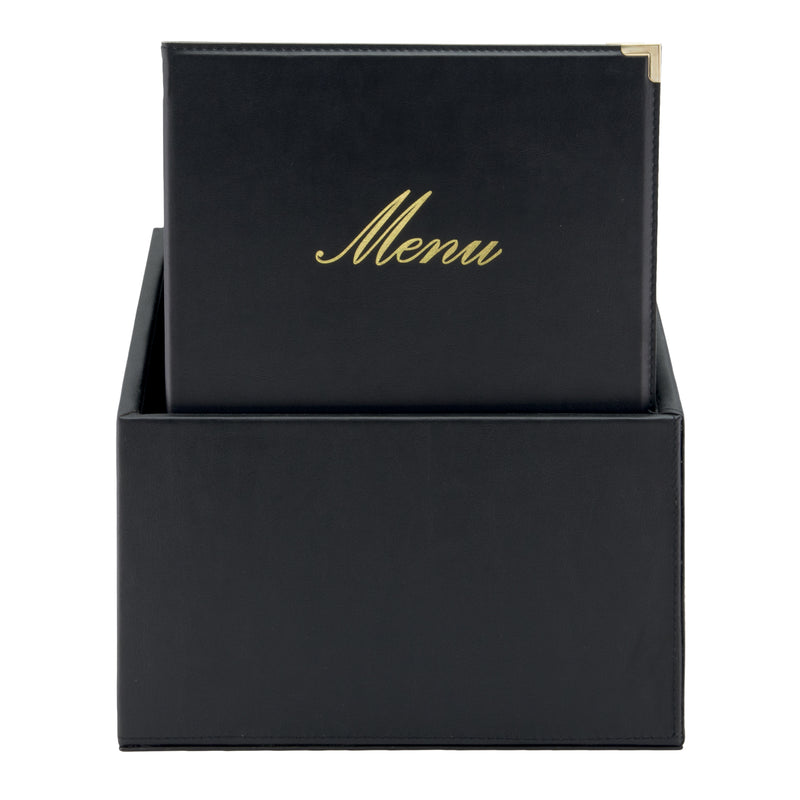 Load image into Gallery viewer, Securit Menu Holders - Boxes Classic - Black 35x28x19,8cm - Pack of 2
