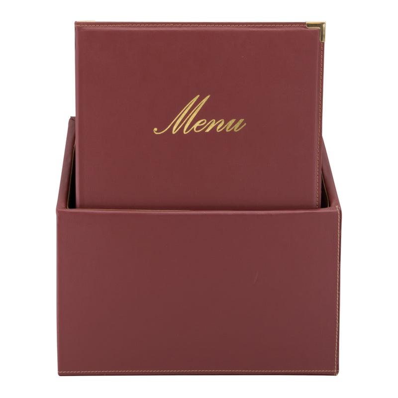 Load image into Gallery viewer, Securit Menu Holders - Boxes Classic - Wine Red 35x28x19,8cm - Pack of 2

