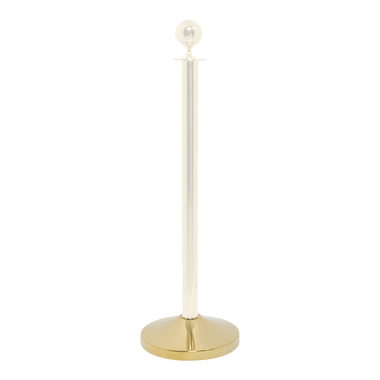 Securit Classic barrier system in gold, measuring 10x31x31cm, with sturdy metal construction for security and crowd control.