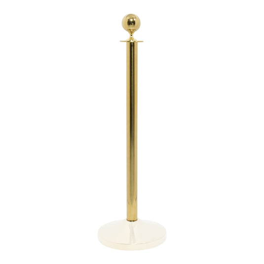 Securit Classic barrier system in gold with dimensions 87.5x9.5x9.5cm, showing sturdy metal construction and secure locking mechanism.