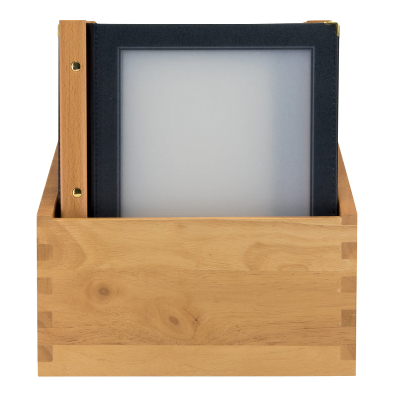 Load image into Gallery viewer, Securit Menu Holders - Boxes Wood - Black 33,7x30,1x24,6cm - Pack of 2
