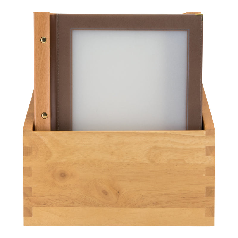 Load image into Gallery viewer, Securit Menu Holders - Boxes Wood - Brown 33,7x30,1x24,6cm - Pack of 2
