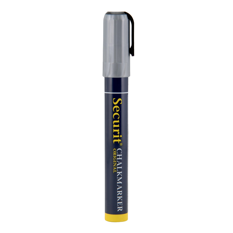 Load image into Gallery viewer, Securit Chalkmarkers - Loose - Silver 14,5x1,5x2cm - Pack of 12

