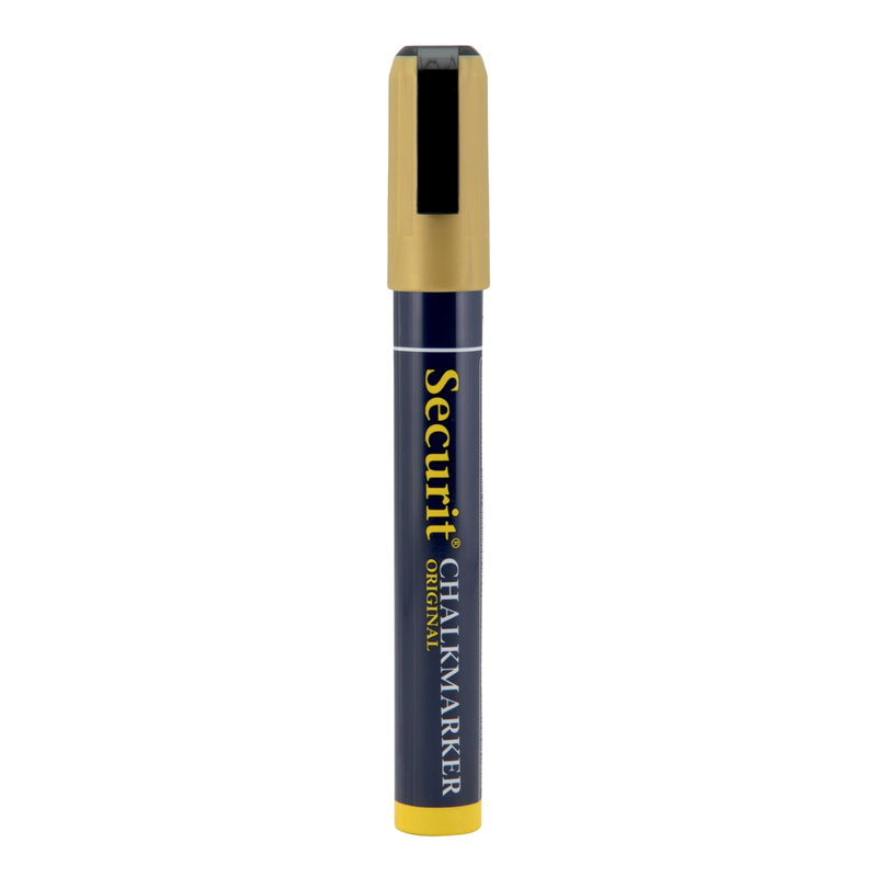 Load image into Gallery viewer, Securit Chalkmarkers - Loose - Gold 14,5x1,5x2cm - Pack of 12
