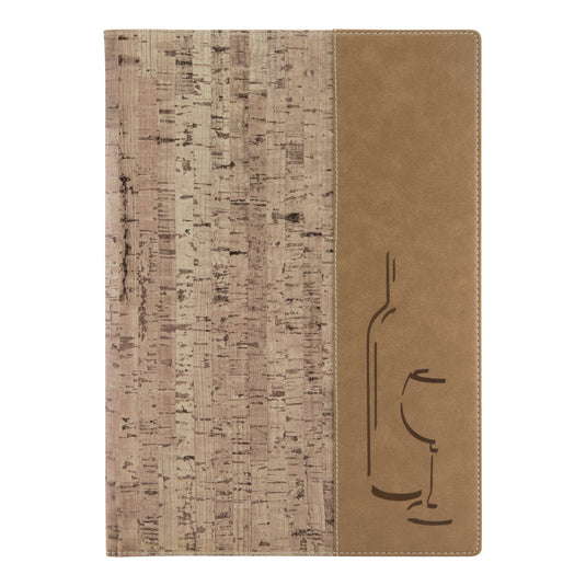 Securit Menu Suite - Design A4 Cork - 10 Menu Holders + 10 Wine Cards + 10 Bill Presenter Boxes