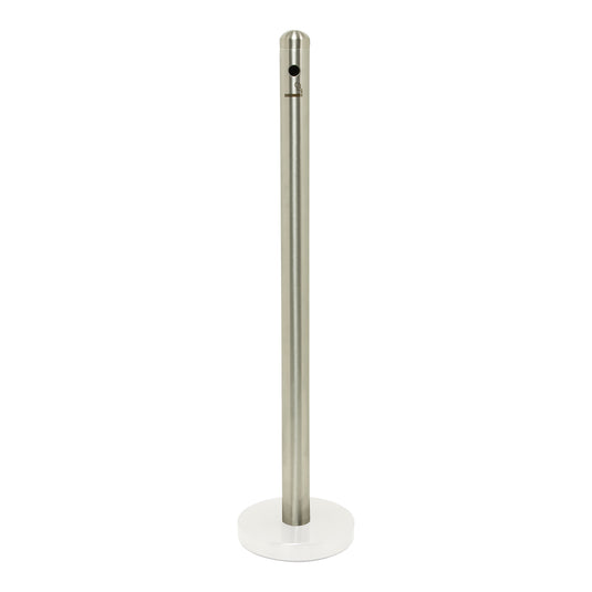 Stainless steel Securit Smoke Pole barrier system, 100.5x6.8x6.8cm, designed for safety and secure access control.