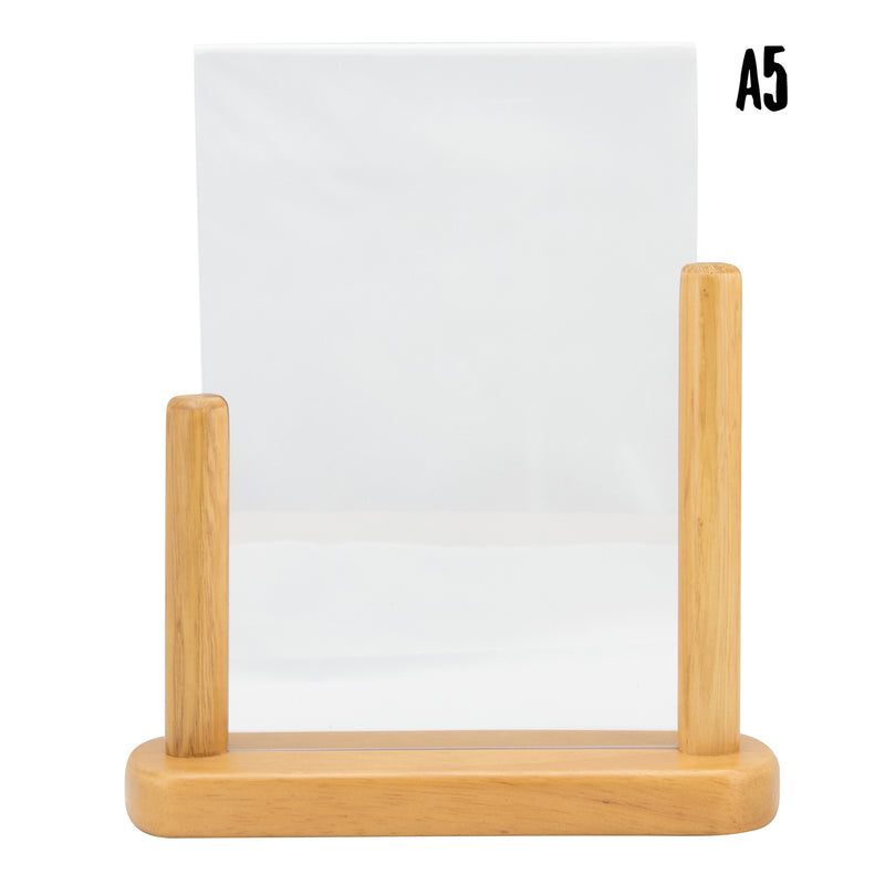 Load image into Gallery viewer, Securit Posterframes - Table - Teak 24x20x6cm - Pack of 6

