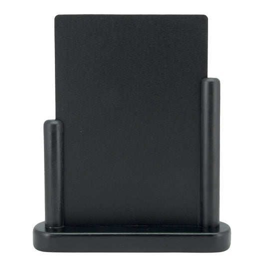 Securit Table Chalkboard Set - Elegant A5 Black (Pack of 6) - Boards + 3 Extra Inserts + White Markers