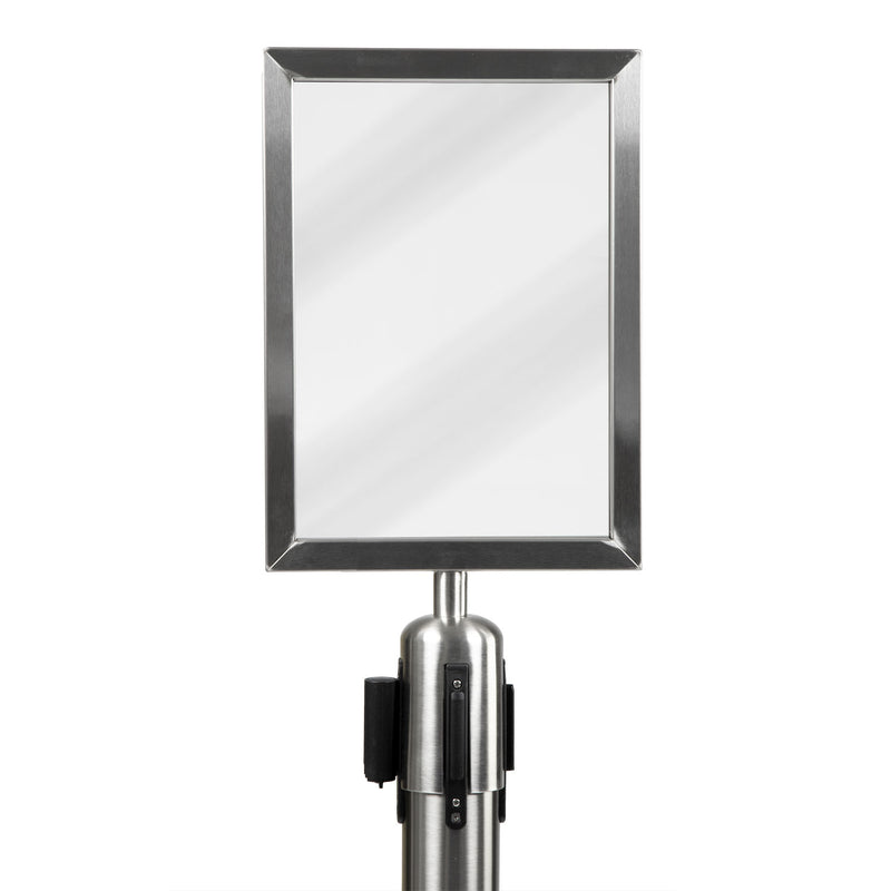 Load image into Gallery viewer, Securit Barriers Systems - Retractable Sign - Chrome 45,3x21,8x6,7cm - Pack of 10
