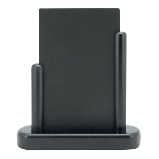 Securit Table Chalkboard Set - Elegant A6 Black (Pack of 10) - Boards + 3 Extra Inserts + White Markers