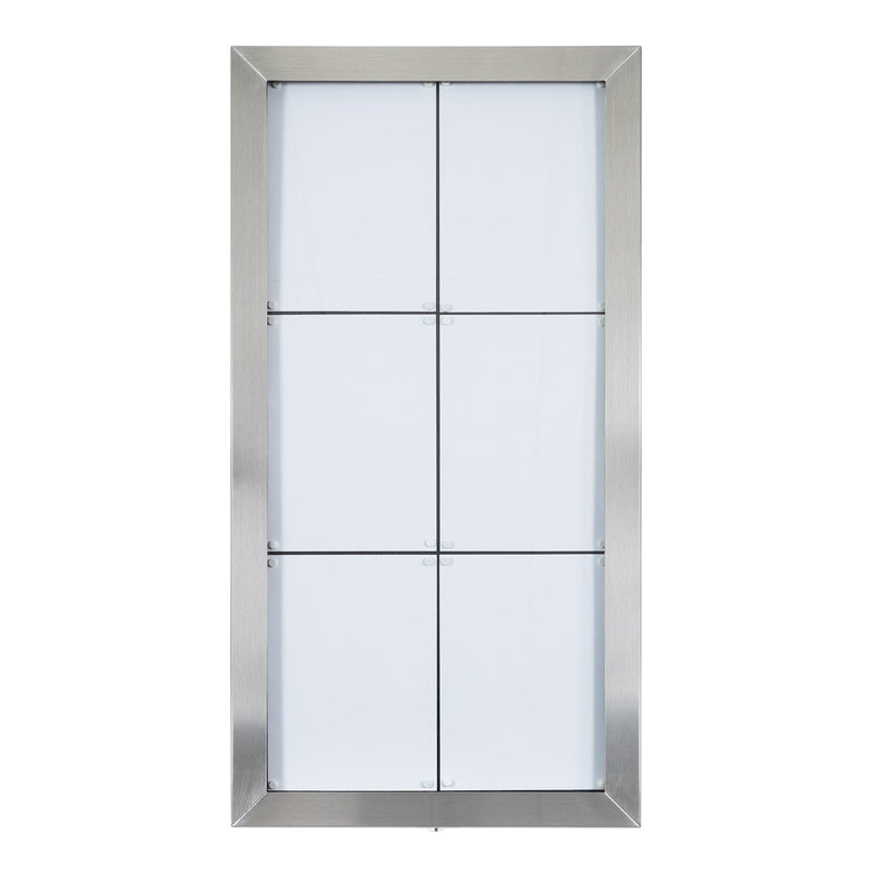Load image into Gallery viewer, Securit Information Display Set - Stainless Steel 6A4 RGB LED - Display + Pole &amp; Base + Battery

