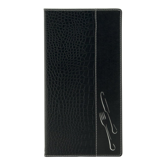 Securit Menu Set - Design Croc A45 Black - 10 Menu Holders + 20 Extra Pouches