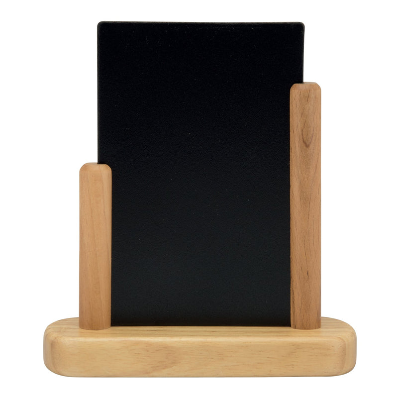 Load image into Gallery viewer, Securit Table Chalkboard Set - Elegant A6 Teak (Pack of 10) - Boards + 3 Extra Inserts + White Markers
