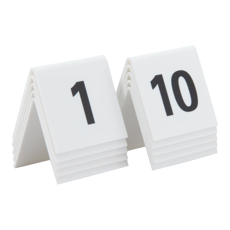 Load image into Gallery viewer, Securit Table Boards - Accessories Signs - White 5,2x5,2x4,5cm - Pack of 6
