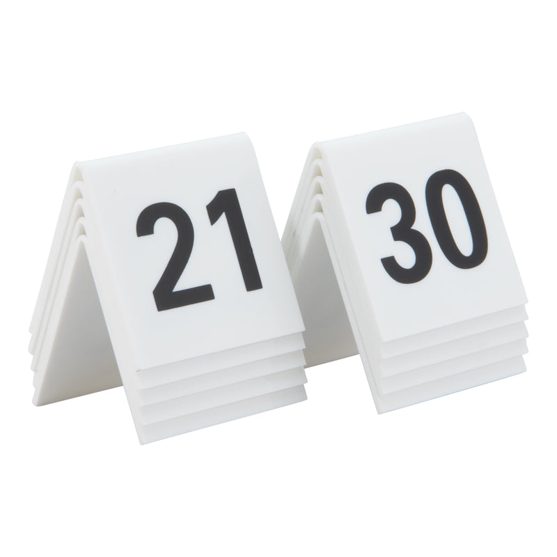 Load image into Gallery viewer, Securit Table Boards - Accessories Signs - White 5,2x5,2x4,5cm - Pack of 6
