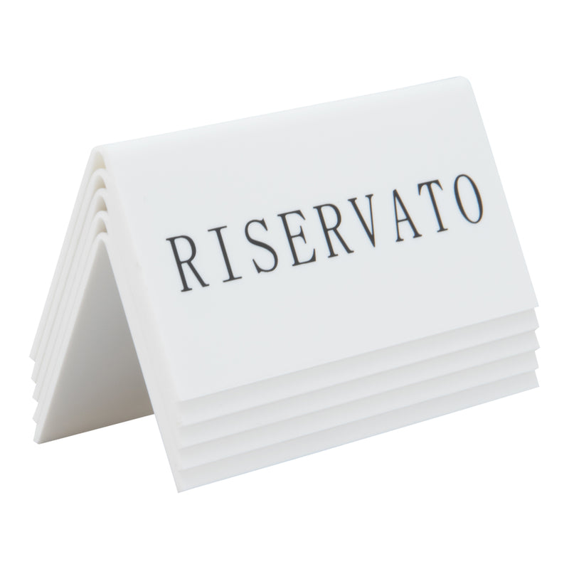 Load image into Gallery viewer, Securit Table Boards - Accessories Signs - White 5x10x4,5cm - Pack of 6
