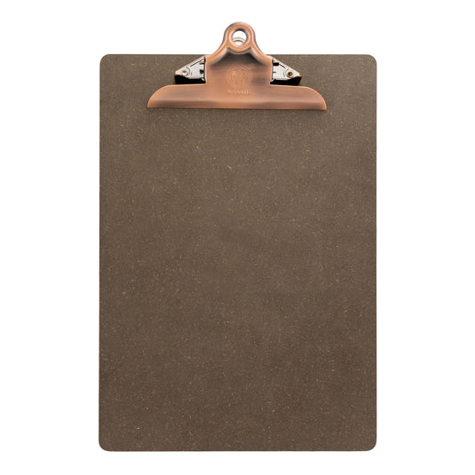 Securit grey and brown menu holders clipboard pack of 6, 34.5x23x4.6cm, durable for restaurant or cafe menus.