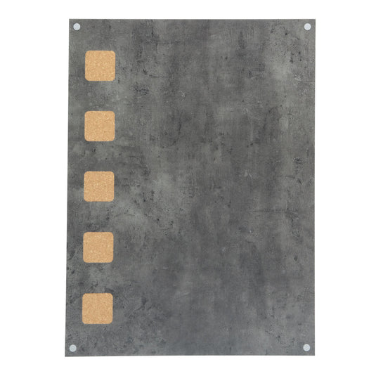 Grey Securit Living Wall Board with cork and chalk surface, 78x58x1.5cm, suitable for wall-mounted living wall displays.