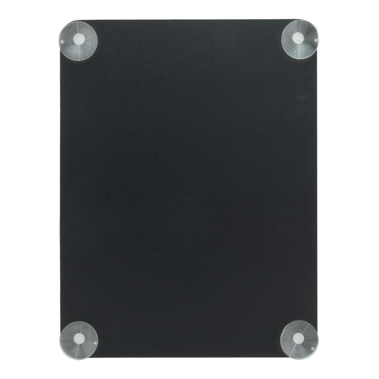 Set of six Securit black chalkboard poster frames with window, 36x27cm, 0.3cm thick, for displaying posters or signs.