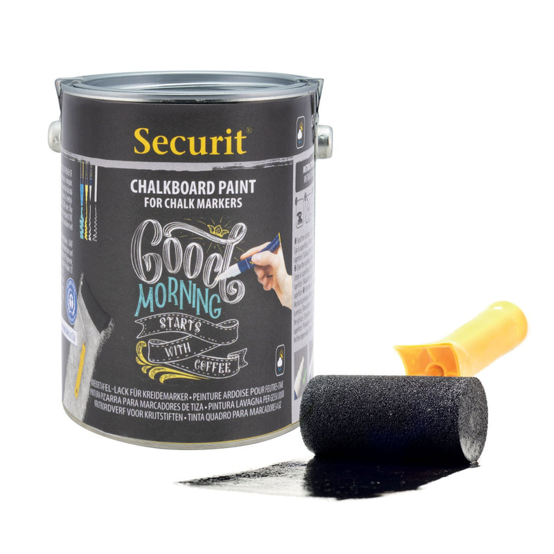 Load image into Gallery viewer, Securit Chalk Wall Kit - Black Paint 2.5 L + Waterproof Markers + Stencils + Cleaner
