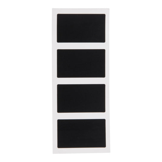 Kitchen Pantry & Jar Label Set - Oval & Rectangle Chalkboard Stickers + White Chalk Markers