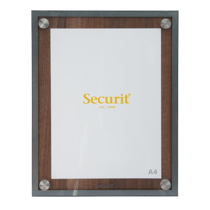 Load image into Gallery viewer, Securit Information Displays - Glass Star - Walnut 36,8x28,1x3cm
