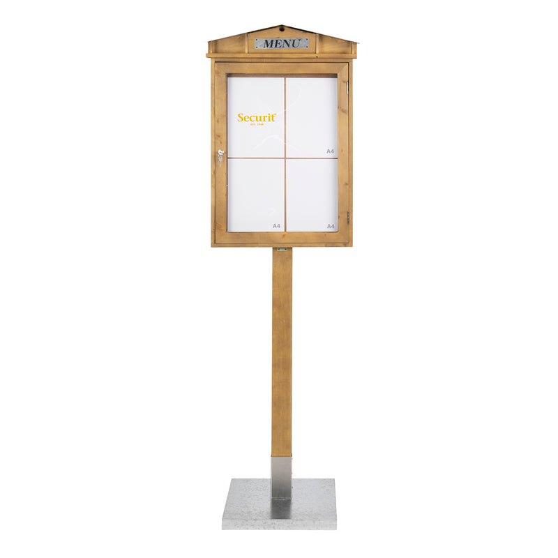 Load image into Gallery viewer, Securit Information Displays - Rustic - Wood, Zinc 184,3x57,5x40,1cm
