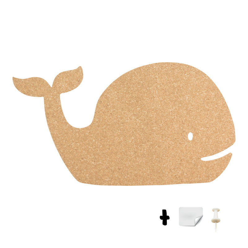 Load image into Gallery viewer, Securit Wall Board - Cork Silhouettes - Cork 27,9x49,3x0,5cm - Pack of 6
