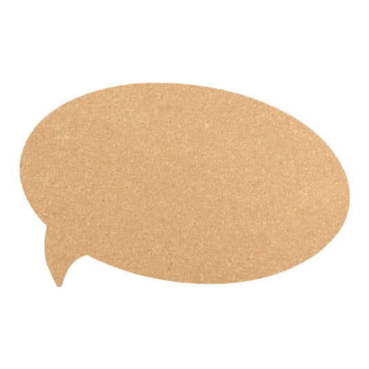 Securit cork wall board with cork silhouettes, 30.5x45.5cm, pack of 6, ideal for decorative or organizational use.