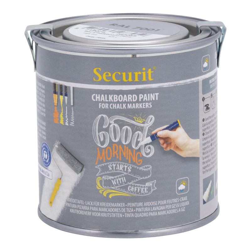 Load image into Gallery viewer, Securit Chalkboard Paint - Grey 7,5x7,5x7,5cm - Pack of 6
