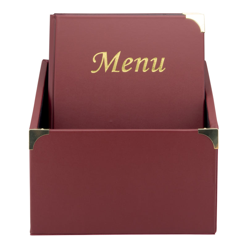 Load image into Gallery viewer, Securit Menu Holders - Boxes Basic - Wine Red 30,5x27x20cm - Pack of 2
