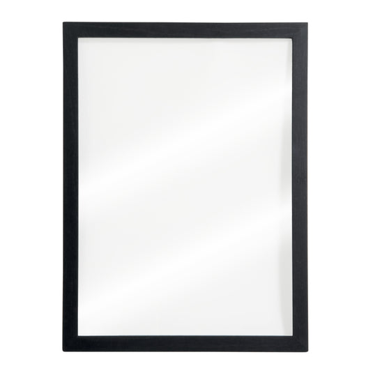 Set of six Securit Woody Transparent Wall Chalkboards in white, 60x40x1cm, displayed on a wall for writing and display purposes.