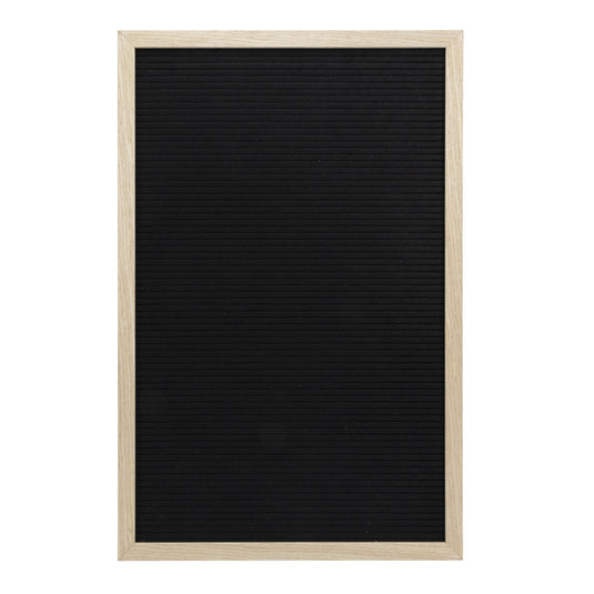 Securit letter wall board in teak wood, 40x60cm, 2cm thick, set of 6, ideal for customizable signage or display.