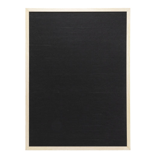 Set of six Securit teak wall boards, letter boards measuring 80x60x2cm for versatile signage and display uses.