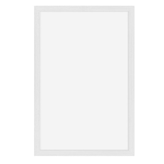 Set of six Securit Woody White wall chalkboards, 60x40cm, with white surface and wooden frame for writing and display.