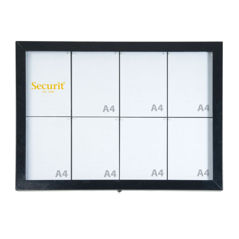 Load image into Gallery viewer, Securit Information Display Set - Black Star XXL 8A4 LED - Display + Poles &amp; Base + Battery
