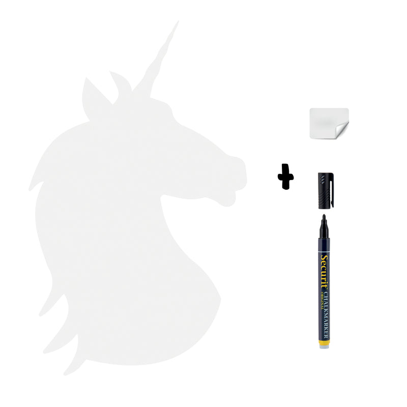 Load image into Gallery viewer, Securit Wall Chalkboards - White Unicorn - White 48,8x29,9x1cm - Pack of 6
